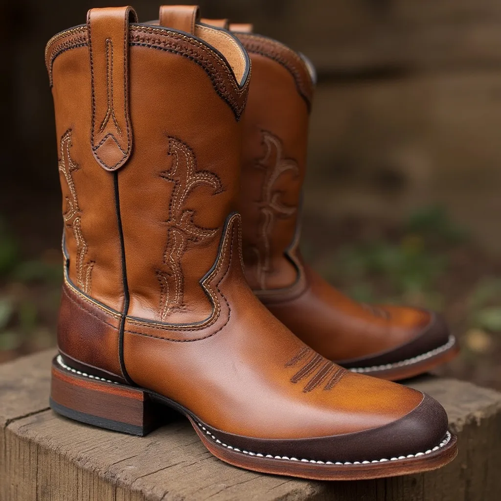 Bota de gaucho de cuero